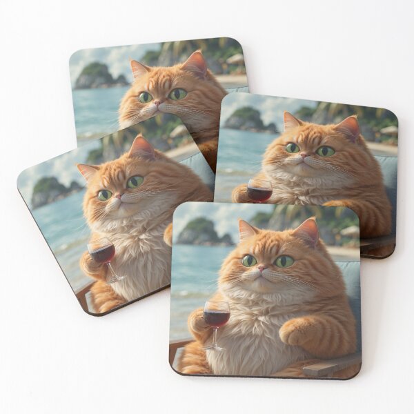 Item preview, Fat cat on vacation designed and sold by DivingGoblin.