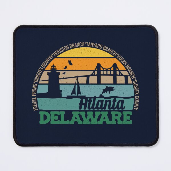 Item preview, Atlanta Delaware Retro Sunset Local Pride Logo  designed and sold by CRHPOD20.
