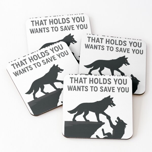 Item preview, Not Every Hand That Holds You Wants to Save You – Wolf Betrayal Design designed and sold by NuboDesigns.