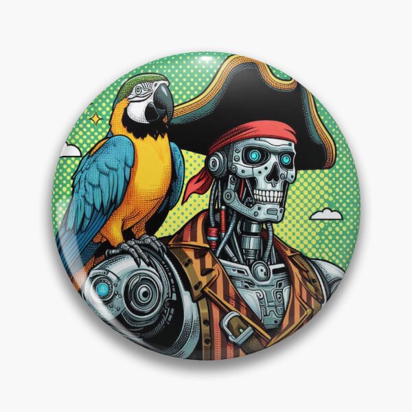 Item preview, Robot and colorful parrot  designed and sold by Dogandesighn.
