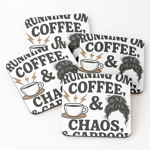 Item preview, Mom Life Running on Cofee, Chaos & Carpool designed and sold by Travelcases.