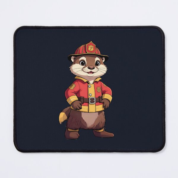 Item preview, Firefighter Otter: Tiny Hero, Big Heart (Cute Animal Art) designed and sold by jglobal360.