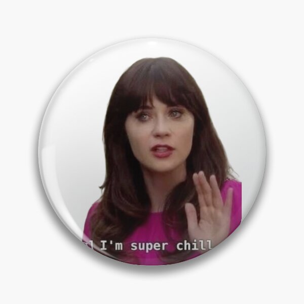 Item preview, Jess Day “I’m Super Chill” Sticker – New Girl Meme designed and sold by SPBySarah.