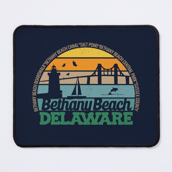 Item preview, Bethany Beach Delaware Retro Sunset Local Pride Logo designed and sold by CRHPOD20.