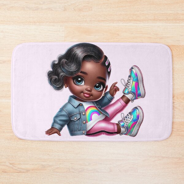 Item preview, Beautiful Brown Skin Girl with Curly Hair – Elegant Art fashion  designed and sold by Lulunza.