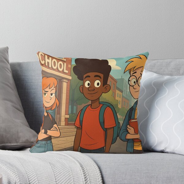 Item preview, “School Friends Cartoon Illustration” designed and sold by pixelandpine.