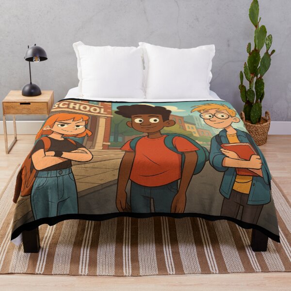 Item preview, “School Friends Cartoon Illustration” designed and sold by pixelandpine.