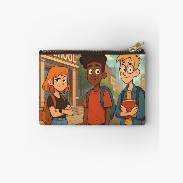 Item preview, “School Friends Cartoon Illustration” designed and sold by pixelandpine.