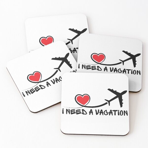Item preview, I need a vacation with airplane and heart designed and sold by BlesstB.