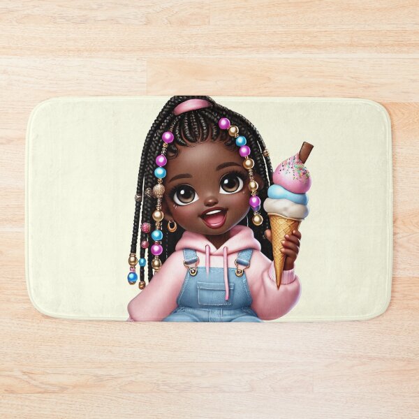 Item preview, Pretty Black Girl with Natural Hair – Cute Digital Art designed and sold by Lulunza.