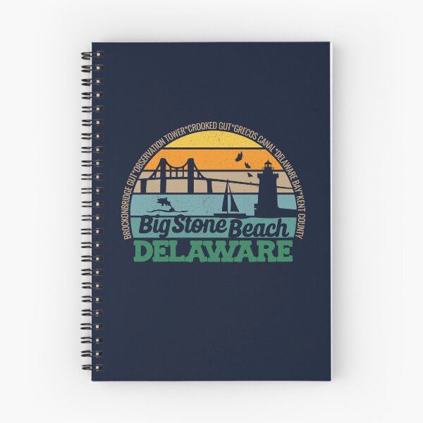 Item preview, Big Stone Beach Delaware Retro Sunset Local Pride Logo  designed and sold by CRHPOD20.