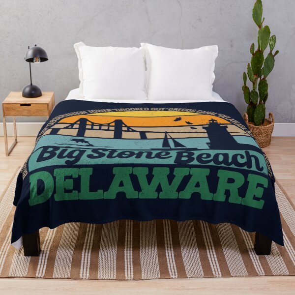 Item preview, Big Stone Beach Delaware Retro Sunset Local Pride Logo  designed and sold by CRHPOD20.