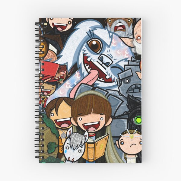 Item preview, NeverEnding Story Group Selfie Tribute Art Poster – Cute Chibi Style Cartoon Characters designed and sold by BitterPillArt.