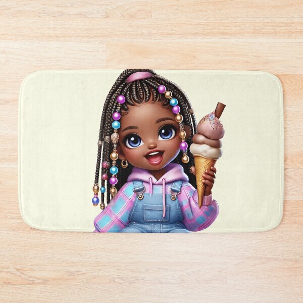 Item preview, Pretty Black Girl with Natural Hair – Cute Digital Art designed and sold by Lulunza.