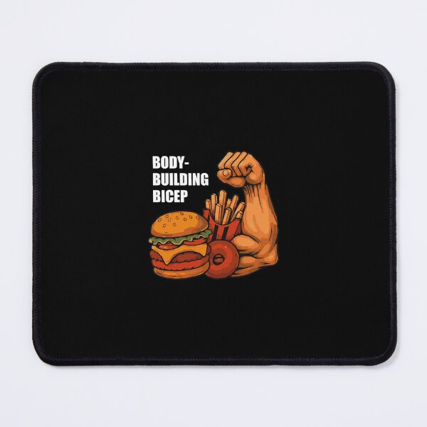 Item preview, Bodybuilding bicep muscle fast food designed and sold by LaughLine Design.
