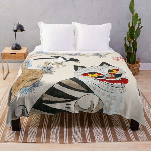 Item preview, Vintage Korean Minhwa Tiger & Magpie – Traditional Folk Painting designed and sold by Shop_SWANDERS.