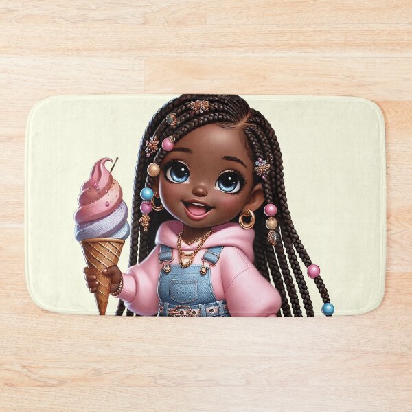 Item preview, Pretty Black Girl with Natural Hair Cute Digital Art-cut brown skin ❤️ designed and sold by Lulunza.