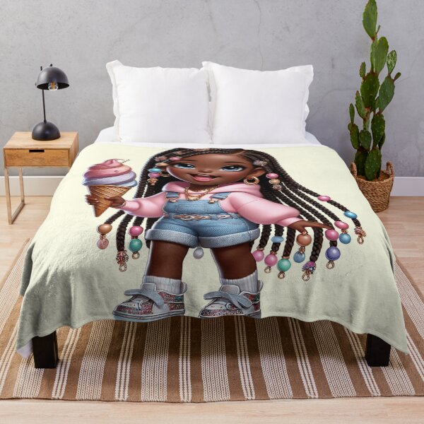 Item preview, Pretty Black Girl with Natural Hair Cute Digital Art-cut brown skin ❤️ designed and sold by Lulunza.