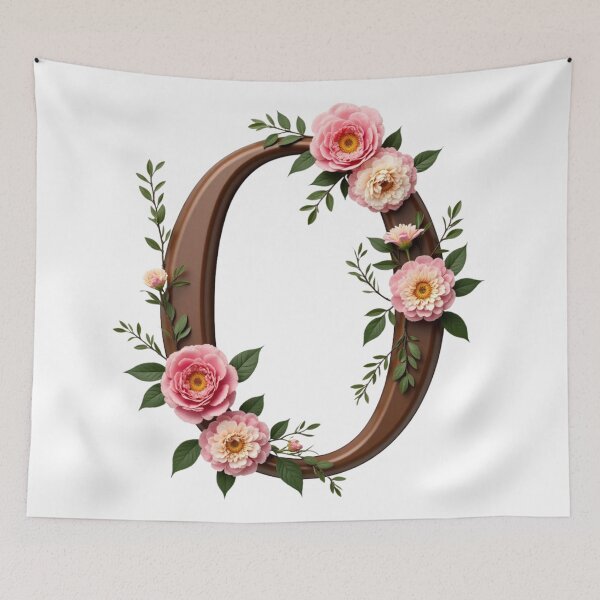 Item preview, Floral Monogram Letter O designed and sold by rustyroofco.