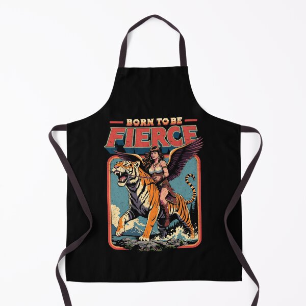 Item preview, Born To Be Fierce: Winged Warrior Woman Riding a Tiger designed and sold by Vintagenaut Co..