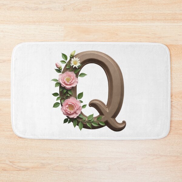 Item preview, Floral Monogram Letter Q designed and sold by rustyroofco.