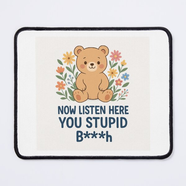Item preview, Funny Rude Bear designed and sold by InkEchoStudio.