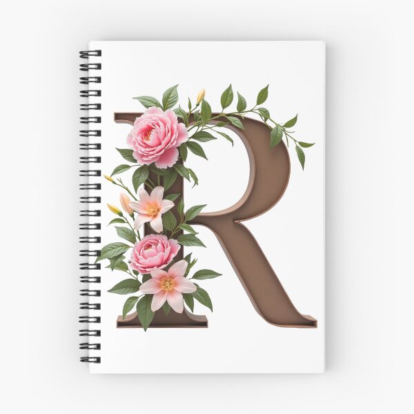 Item preview, Floral Monogram Letter R designed and sold by rustyroofco.