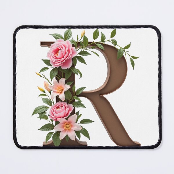 Item preview, Floral Monogram Letter R designed and sold by rustyroofco.
