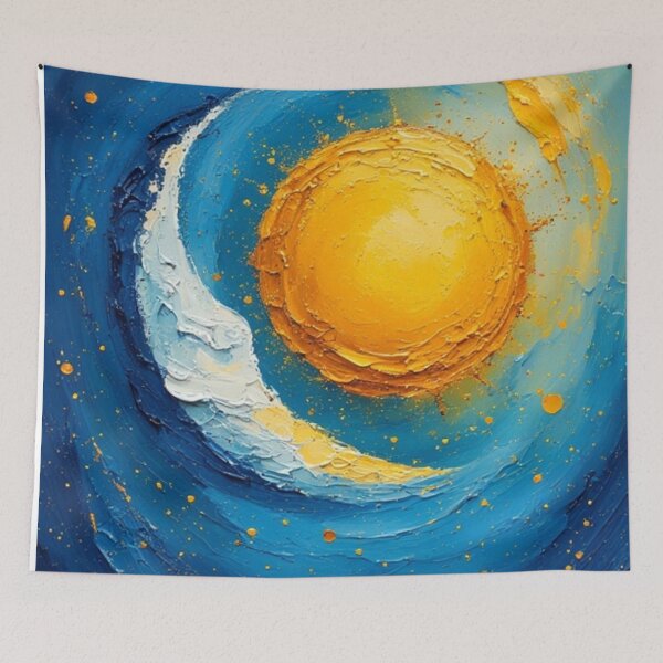 Item preview, Whimsical sun and moon designed and sold by EDigitalStore.