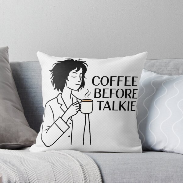 Item preview, Coffee Before Talkie – Funny Minimal Line Art Design designed and sold by pixelandpine.