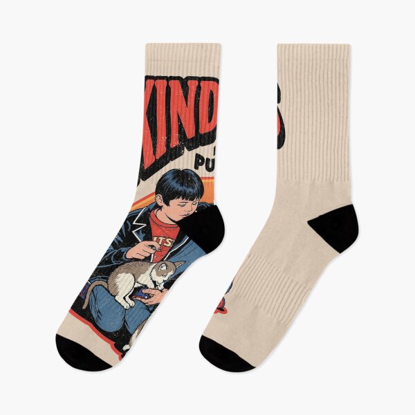 Item preview, Kindness is Real Punk Rock: Boys with Cats designed and sold by Vintagenaut Co..