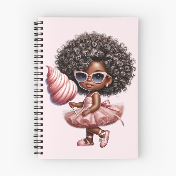 Item preview, Pretty Black Girl with Natural Hair – Cute Digital Art pink dress designed and sold by Lulunza.