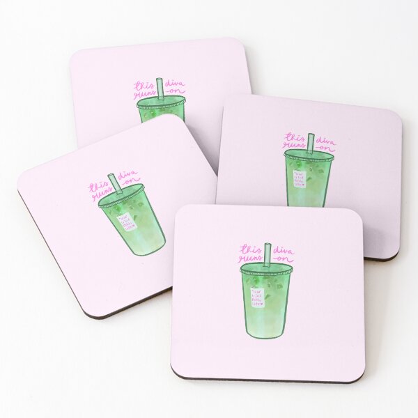 Item preview, This Diva Runs On Matcha designed and sold by hot pink sunset co..