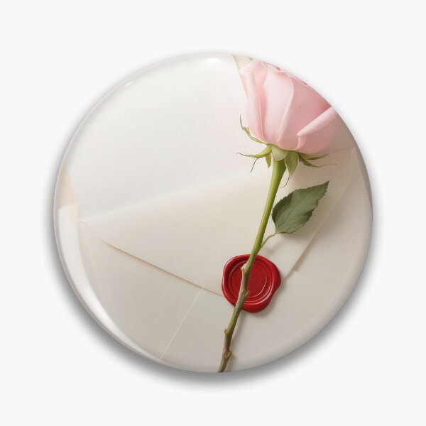 Item preview, Pink Rose On Sealed Wedding Invitation Envelope designed and sold by Maria Dryfhout.