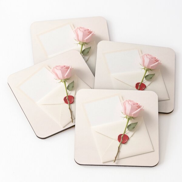 Item preview, Pink Rose On Sealed Wedding Invitation Envelope designed and sold by Maria Dryfhout.