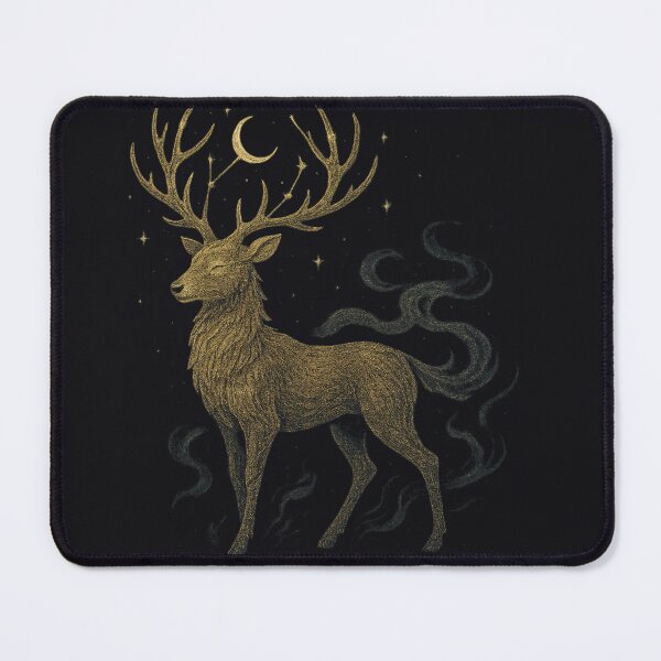 Item preview, Celestial Moon Deer – Mystic Forest Spirit designed and sold by dungeonwarriors.