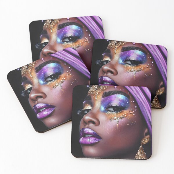 Item preview, Elegant Portrait with Colorful Artistic Makeup designed and sold by Artessie.