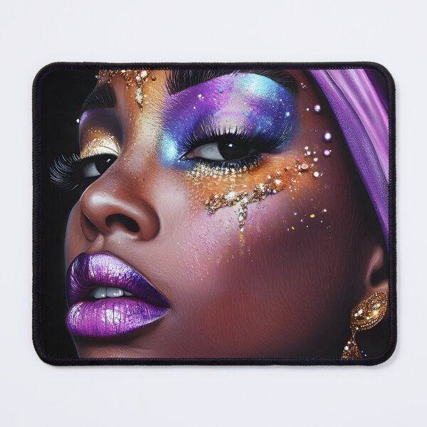 Item preview, Elegant Portrait with Colorful Artistic Makeup designed and sold by Artessie.