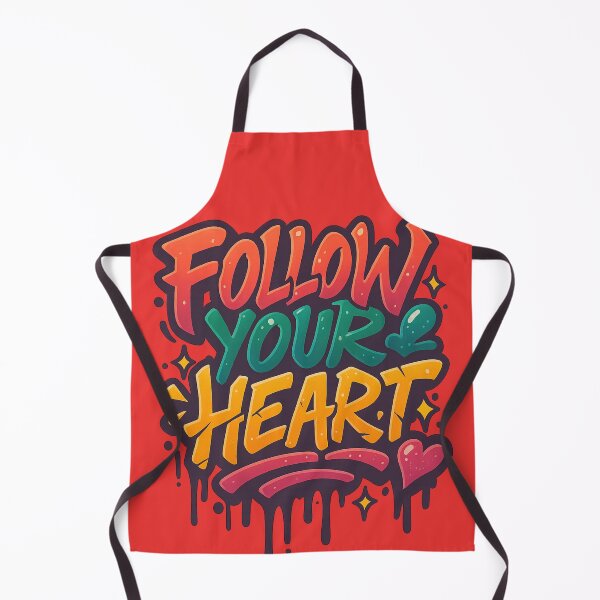 Item preview, Follow Your Heart – Colorful Graffiti Motivational Design designed and sold by RedHow.