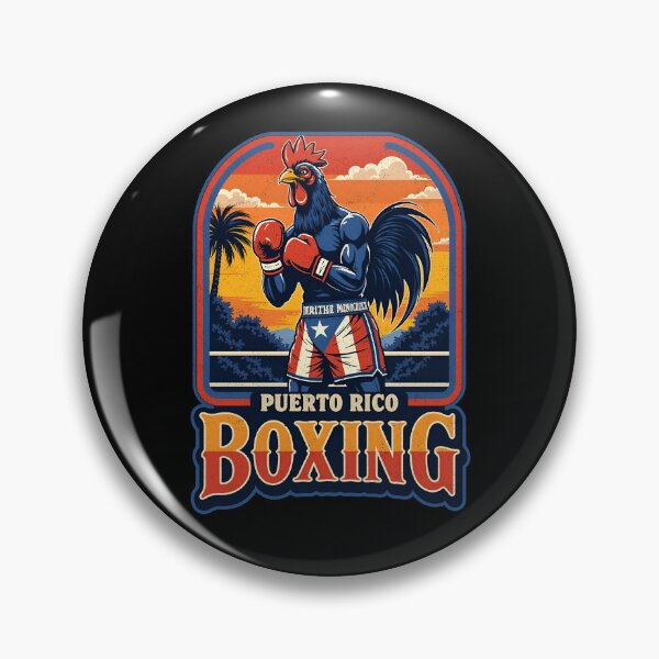 Item preview, Puerto Rico Boxing Borinquen Rooster designed and sold by Vintagenaut Co..
