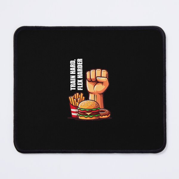 Item preview, Bodybuilding bicep Train Hard Flex Harder designed and sold by LaughLine Design.