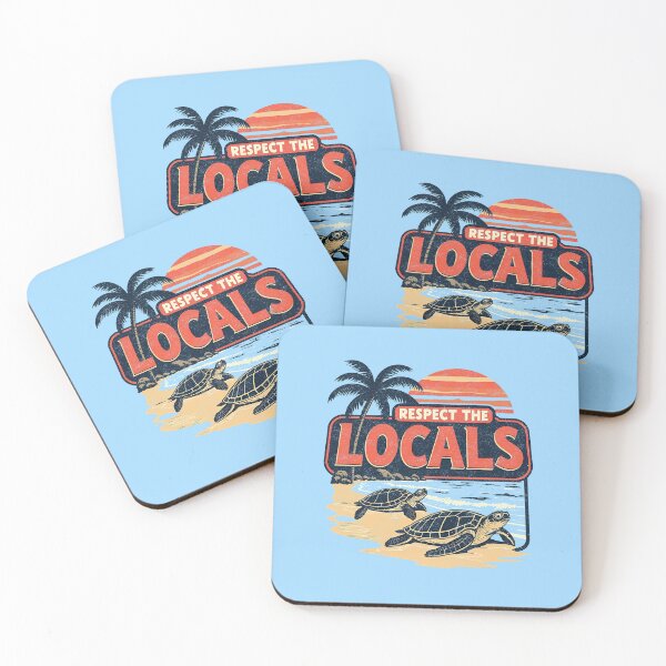 Item preview, Respect The Locals: Sea Turtles on the Beach designed and sold by Vintagenaut Co..