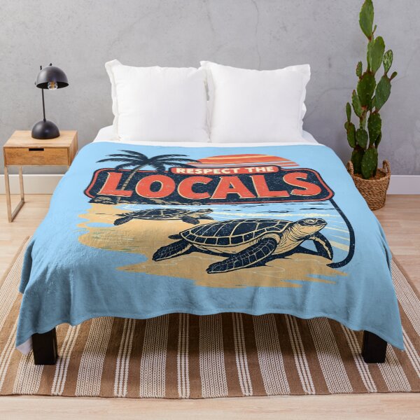 Item preview, Respect The Locals: Sea Turtles on the Beach designed and sold by Vintagenaut Co..