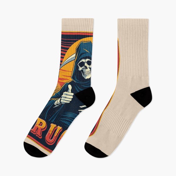 Item preview, R U OK?: The Grim Reaper Gives a Thumbs Up designed and sold by Vintagenaut Co..