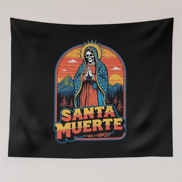 Item preview, Santa Muerte: Holy Death in a Retro Design designed and sold by Vintagenaut Co..