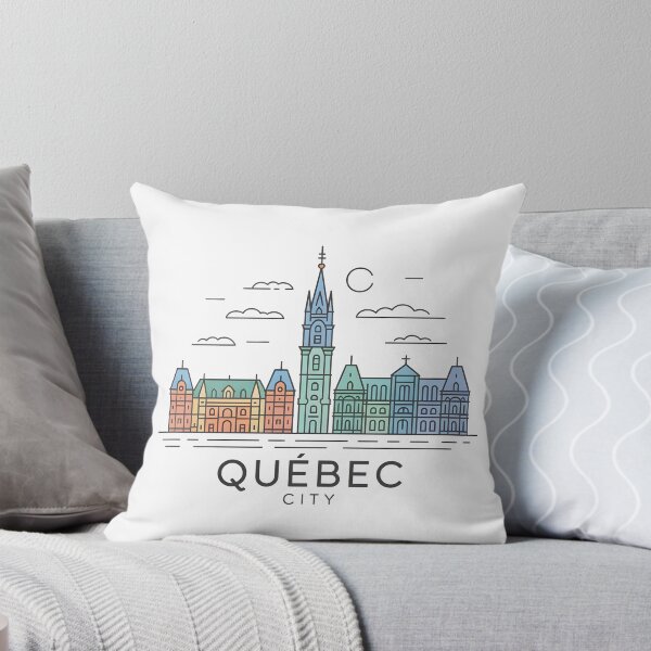 Item preview, Québec City Skyline – Minimalist Cool Blue Travel Souvenir Design designed and sold by Paper Drip.