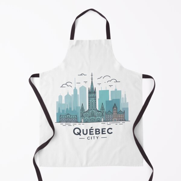 Item preview, Québec City Skyline – Minimalist Cool Blue Travel Souvenir Design designed and sold by Paper Drip.