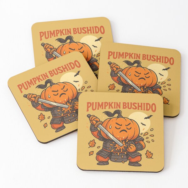 Item preview, Samurai Pumpkin  Funny Bushido Halloween designed and sold by Meandmyshop.
