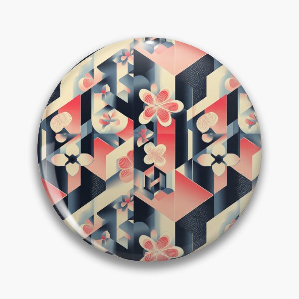 Item preview, Geometric Blossom – Modern Floral Abstract Art designed and sold by MiNa323.