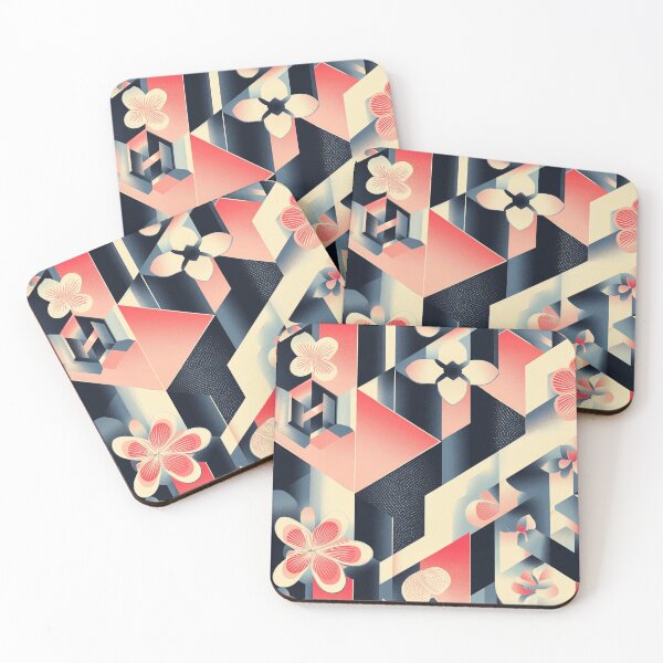 Item preview, Geometric Blossom – Modern Floral Abstract Art designed and sold by MiNa323.